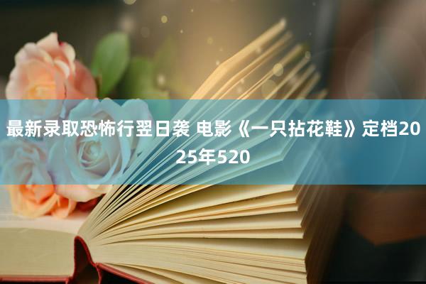 最新录取恐怖行翌日袭 电影《一只拈花鞋》定档2025年520